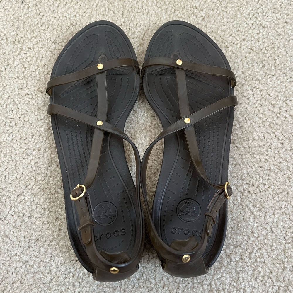 CROCS Women's Dark Brown Sandals